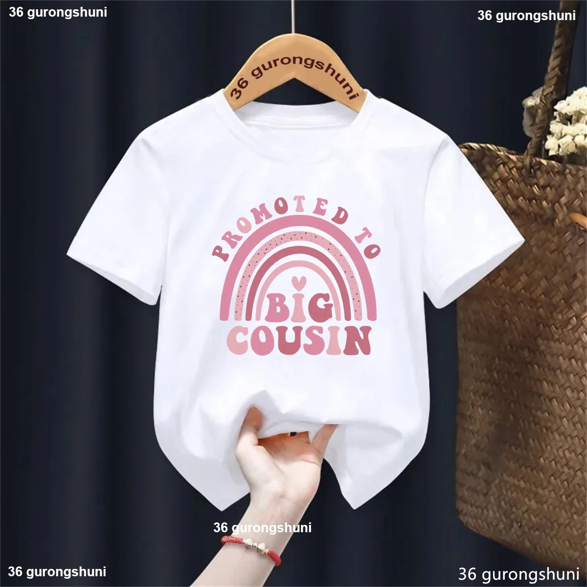 Camiseta arcoíris de algodón suave para bebé niño - imagen 3