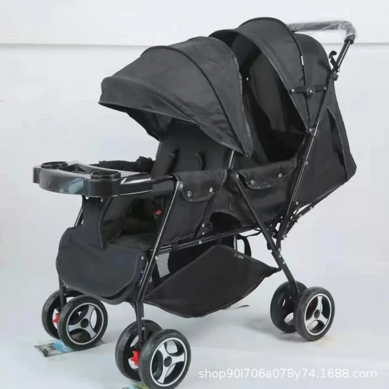 Cochecito reversible 4 ruedas – Reclinable para bebé - imagen 2