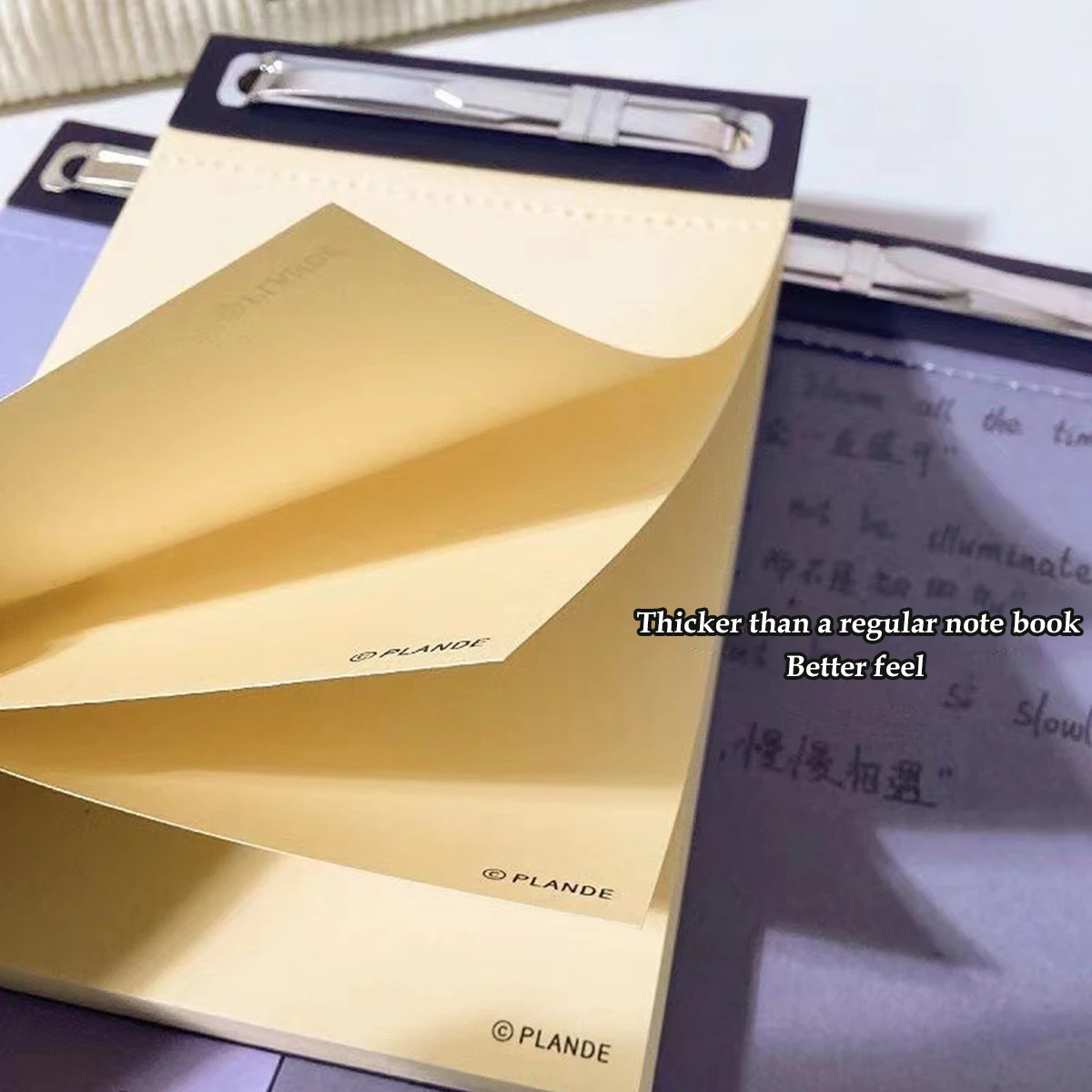 75 hojas de cuaderno de notas Plande se pueden rasgar, notas de estudio para estudiantes, cuenta de mano, Bloc de notas no adhesivo, cuaderno de notas en blanco, papelería de bolsillo - imagen 5