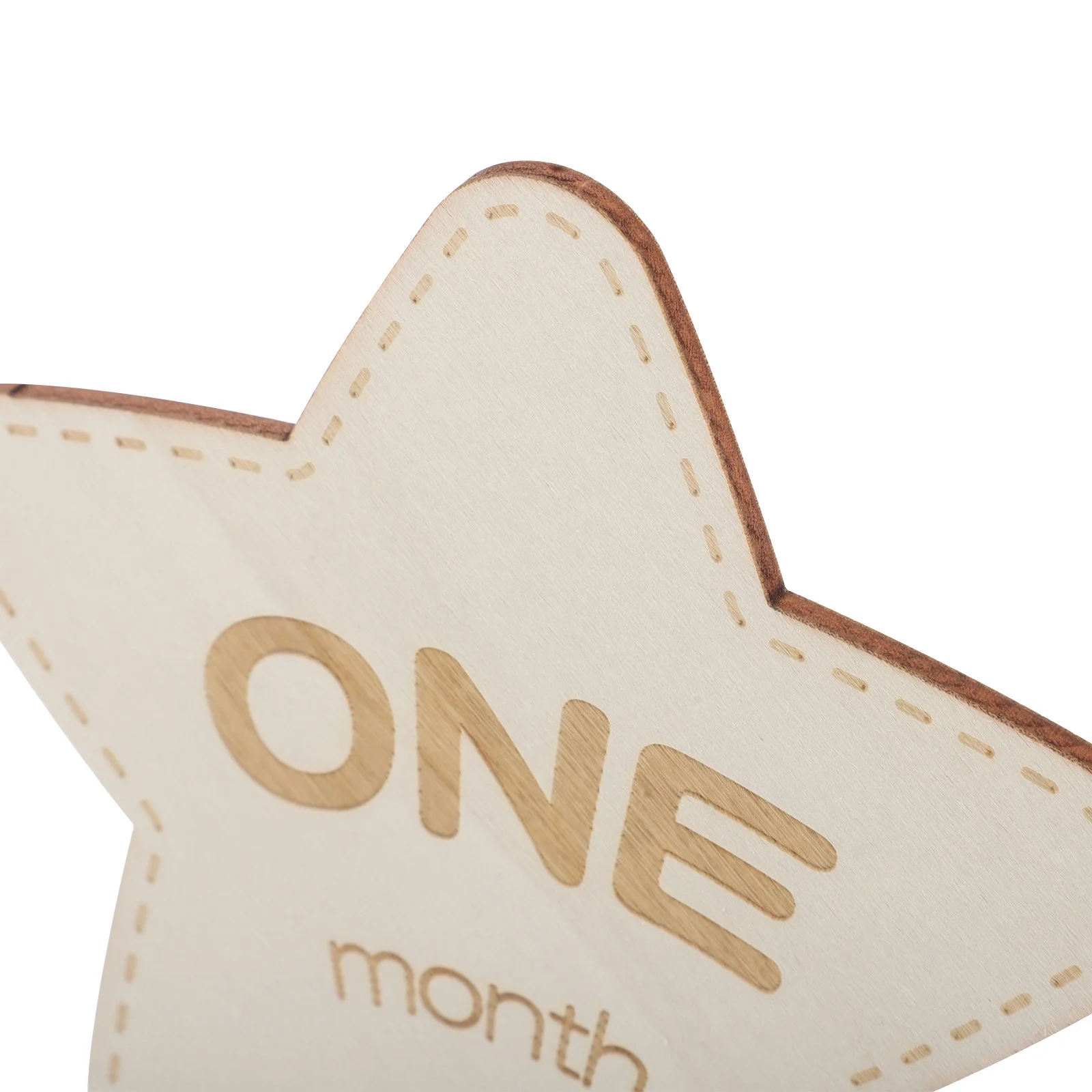 Marcadores de hito de madera para bebé, señal de foto mensual para recién nacido, anuncio de bebé conmemorativo de doble cara, señal de foto para recién nacido, 6 uds. - imagen 3