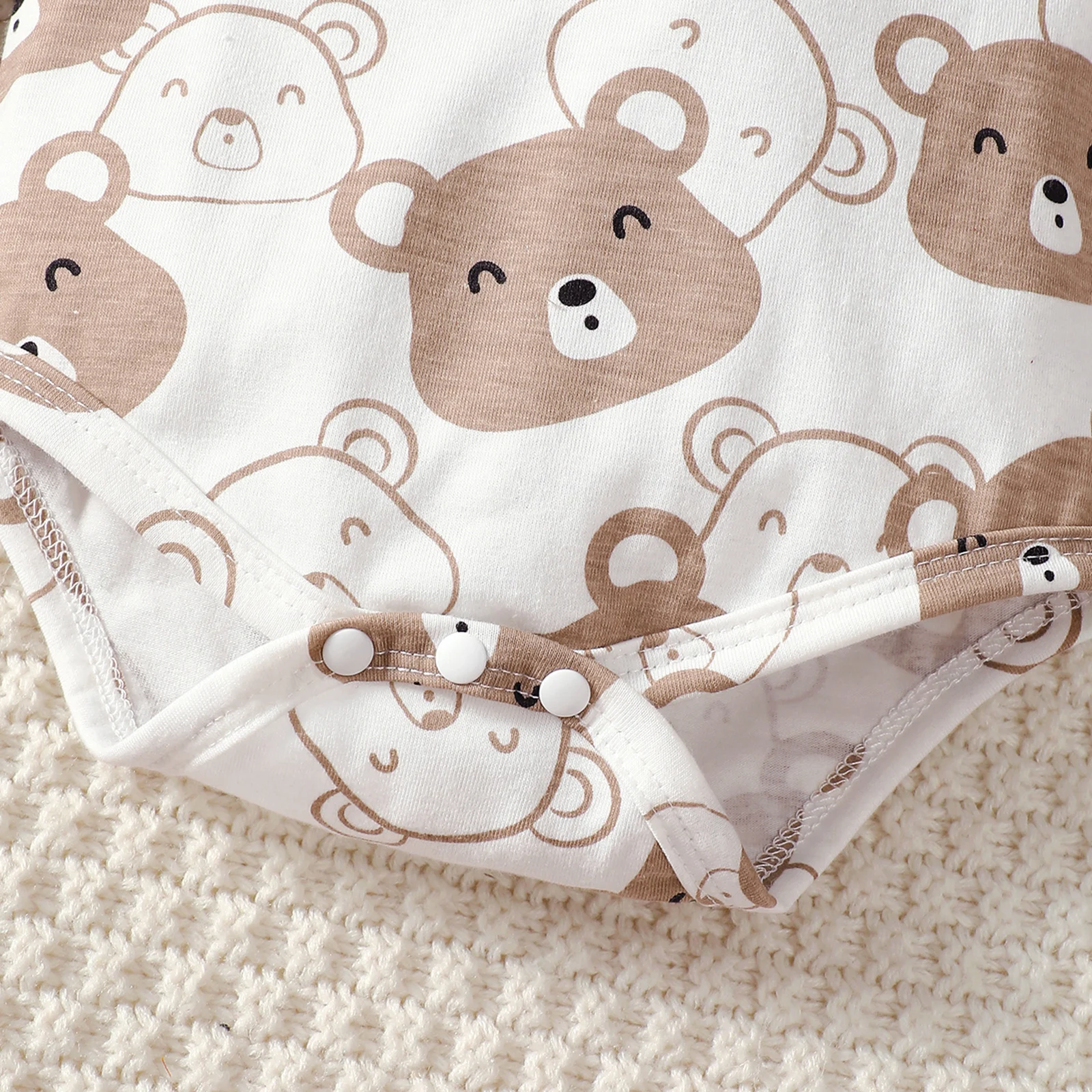 Conjunto de otoño para bebé recién nacido – Mono, gorro y calcetines - imagen 3