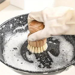 Cepillo natural de madera y coco para platos – Seguro y ecológico para niños