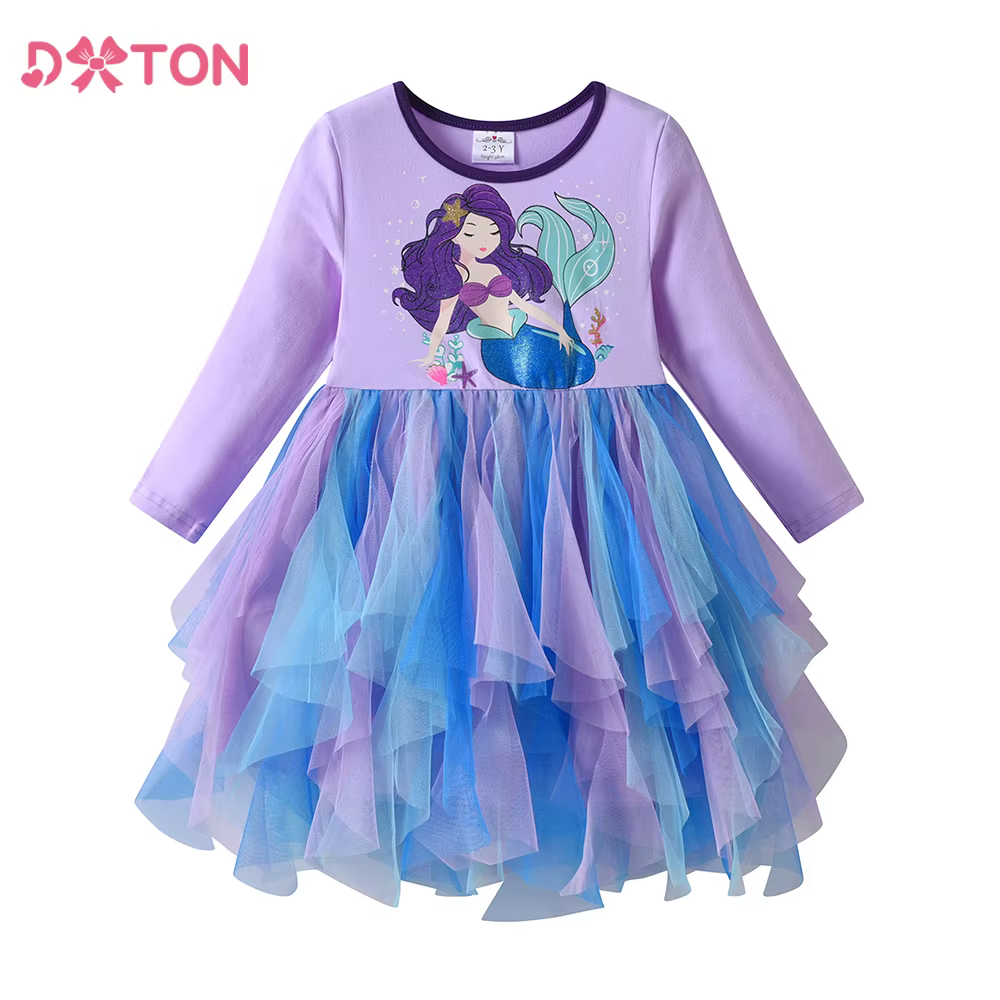 DXTON Vestido princesa con tutú para niñas – Fiesta y graduación - imagen 4