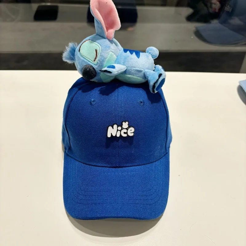Disney Stitch Tigger personaje de dibujos animados muñeca bonita gorra para niños creativo Kawaii chica corazón gorra de béisbol para padres e hijos visera