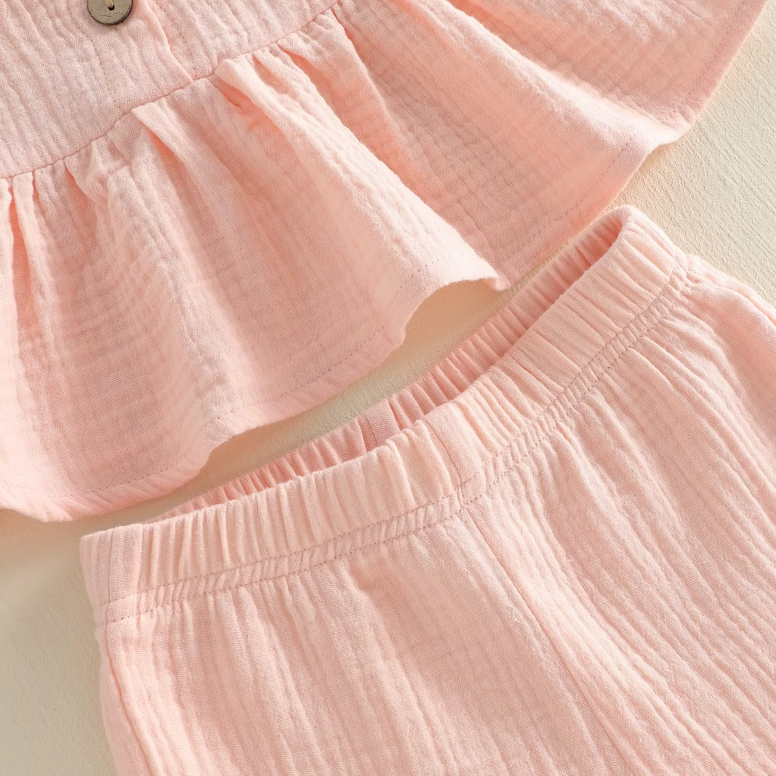 Conjunto bebé de verano – Top sin mangas y short - imagen 3