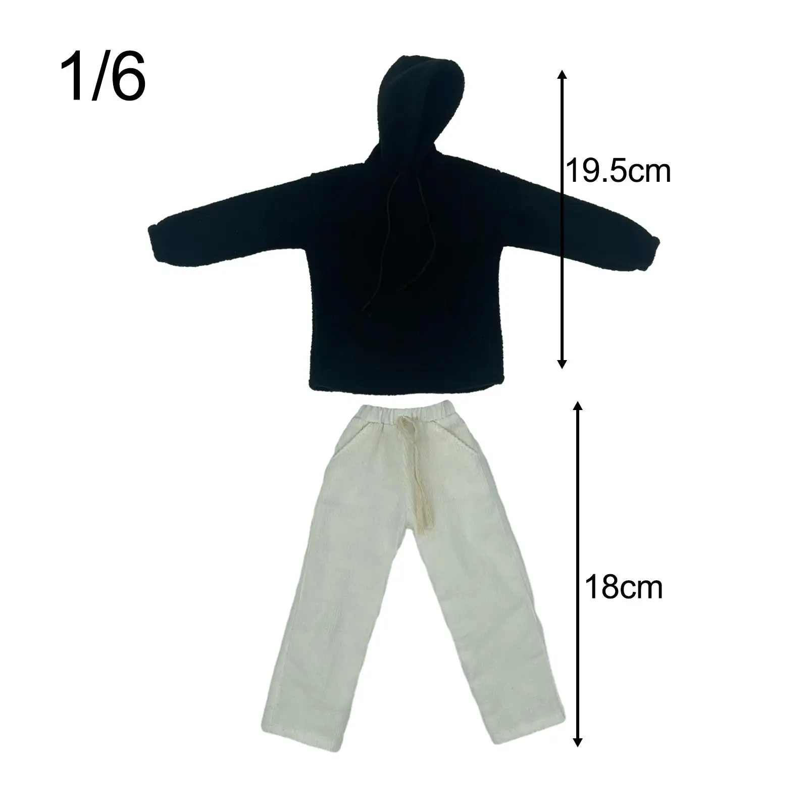 1/6 Scale Action Figures Sweatshirt Set Stylish Miniature Soft Cosplay Doll
