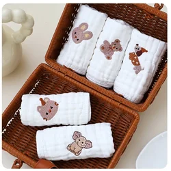 Juego de toallas de Saliva para cara de bebé, 5 uds., cuadrados de muselina, accesorios suaves y absorbentes para baño de bebé, artículos para Baby Shower