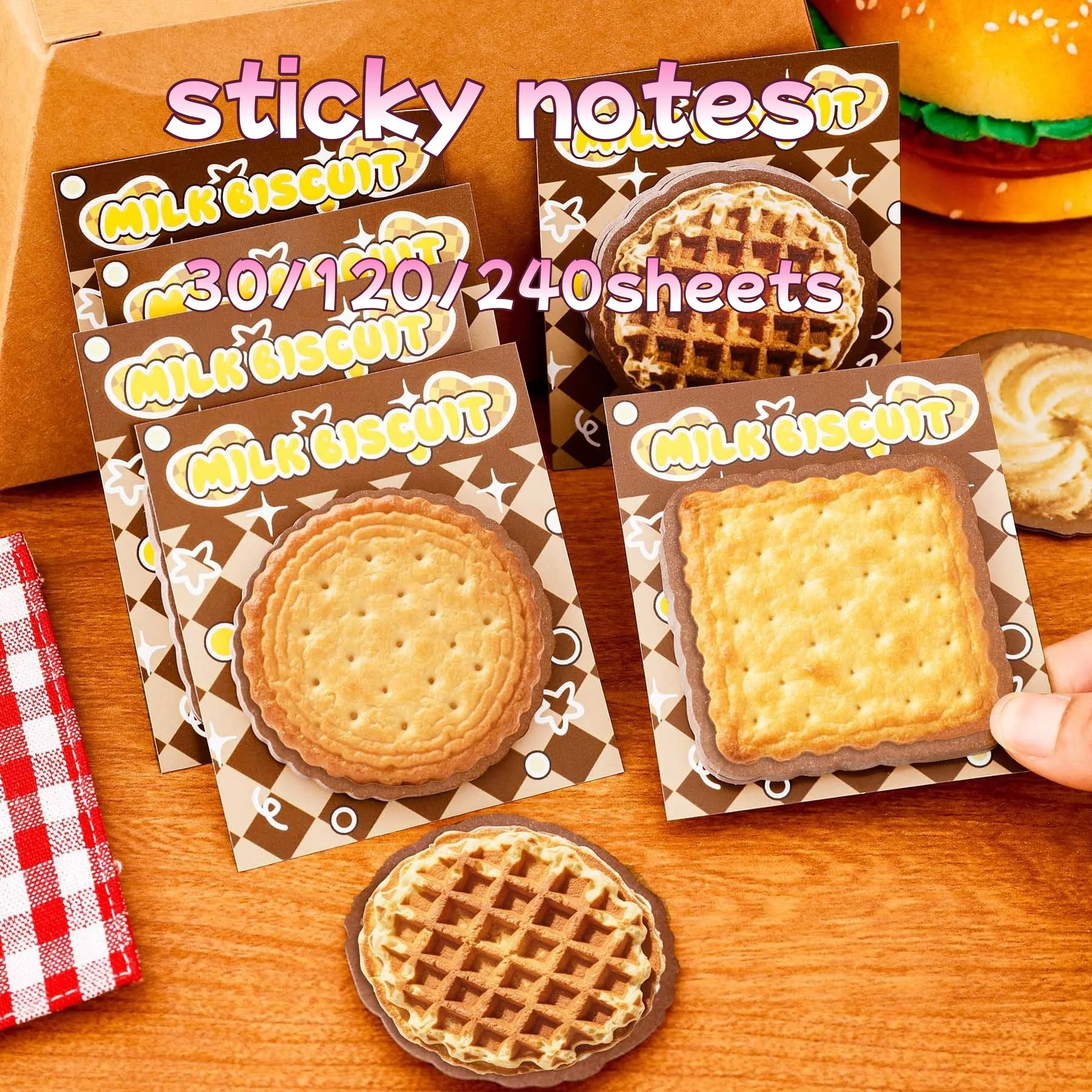 Libretas de bolsillo creativas para niños - Notas adhesivas galleta - imagen 2