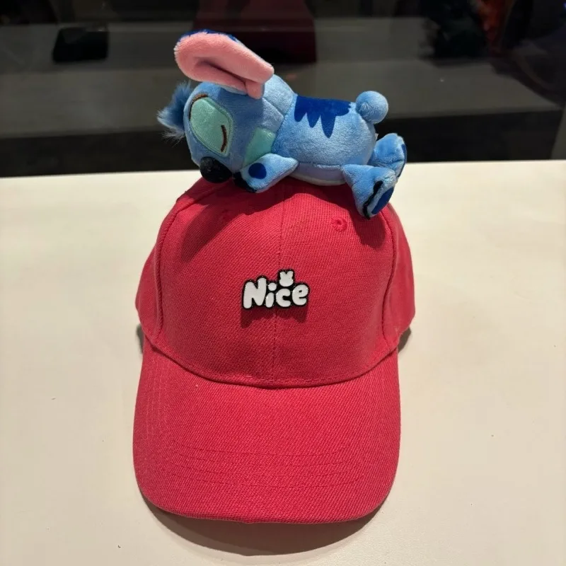 Disney Stitch Tigger personaje de dibujos animados muñeca bonita gorra para niños creativo Kawaii chica corazón gorra de béisbol para padres e hijos visera - imagen 5