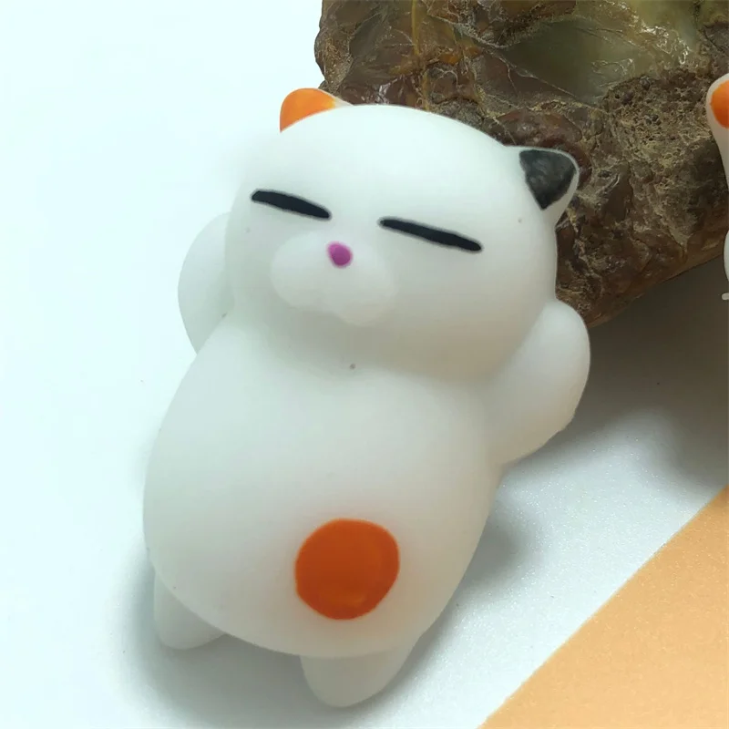 Juguetes piezas para apretar gatitos, juguete creativo de dibujos animados para niños, bola antiestrés, juguetes de relajación para adultos, regalo para estudiantes, 6 unidades - imagen 5