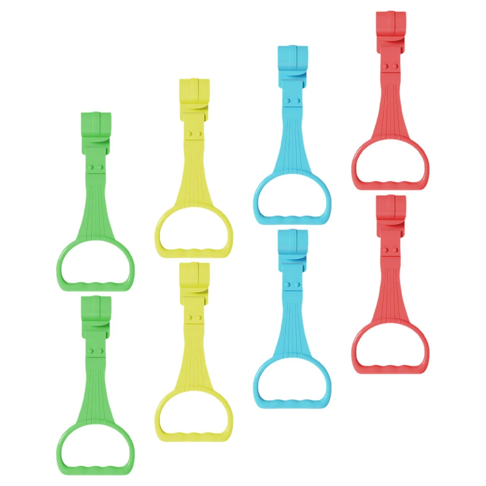 Herramienta de entrenamiento para caminar de bebé, anillo de pie para guardería, soporte de seguridad, anillo de tracción auxiliar para ejercicio de niños pequeños, 8 Uds. - imagen 2