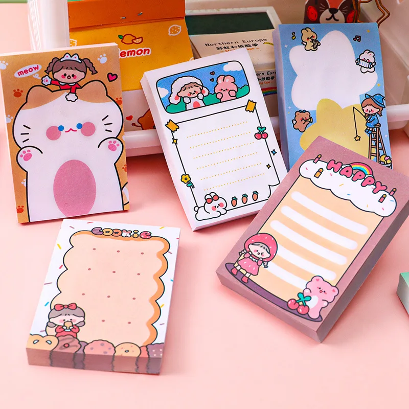 Notas adhesivas para niños con dibujos animados