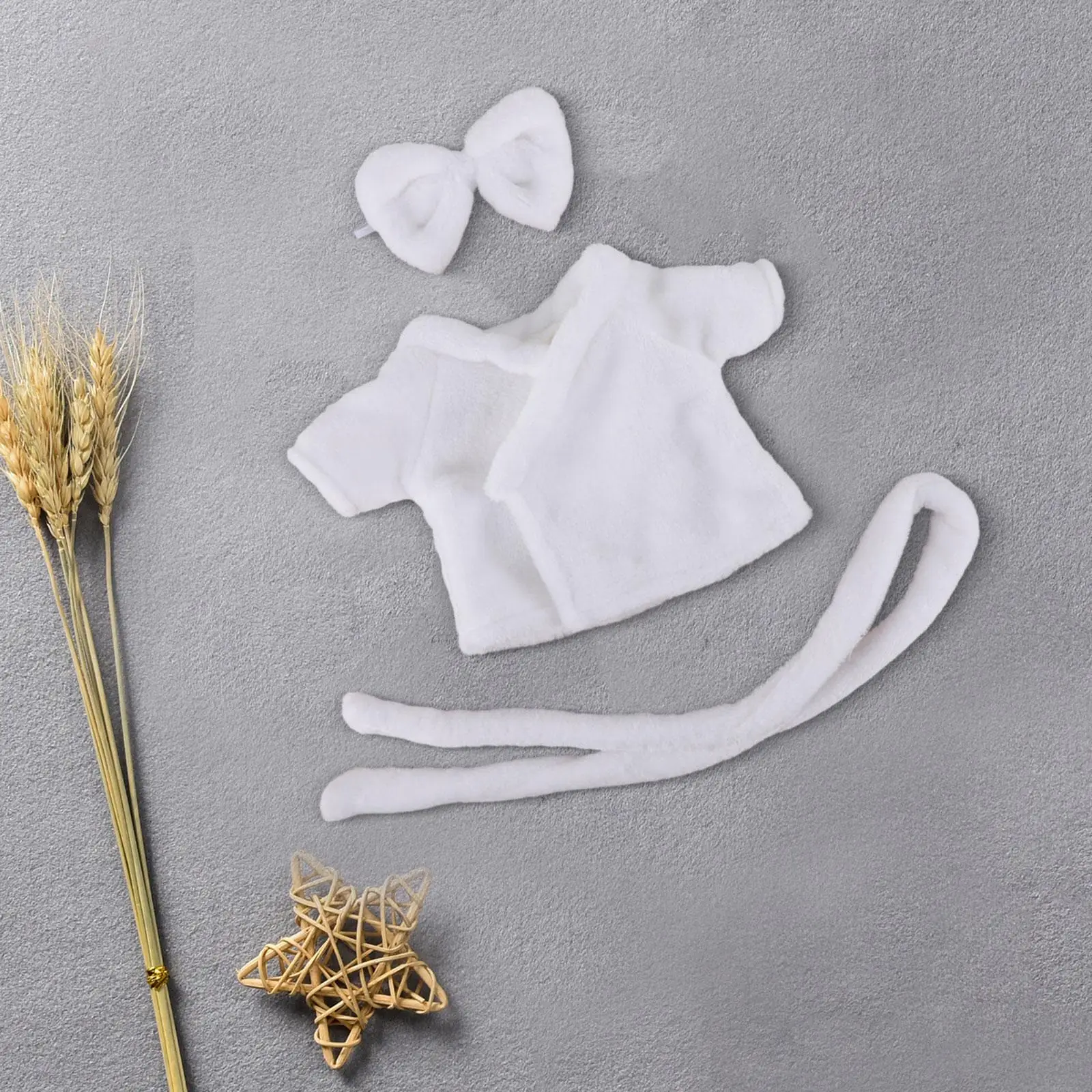 Bow Bathrobe Set Doll Clothes Set for Little Girl Gift Costumes Cute Doll Outifits DIY Doll Toy Clothes Accessory