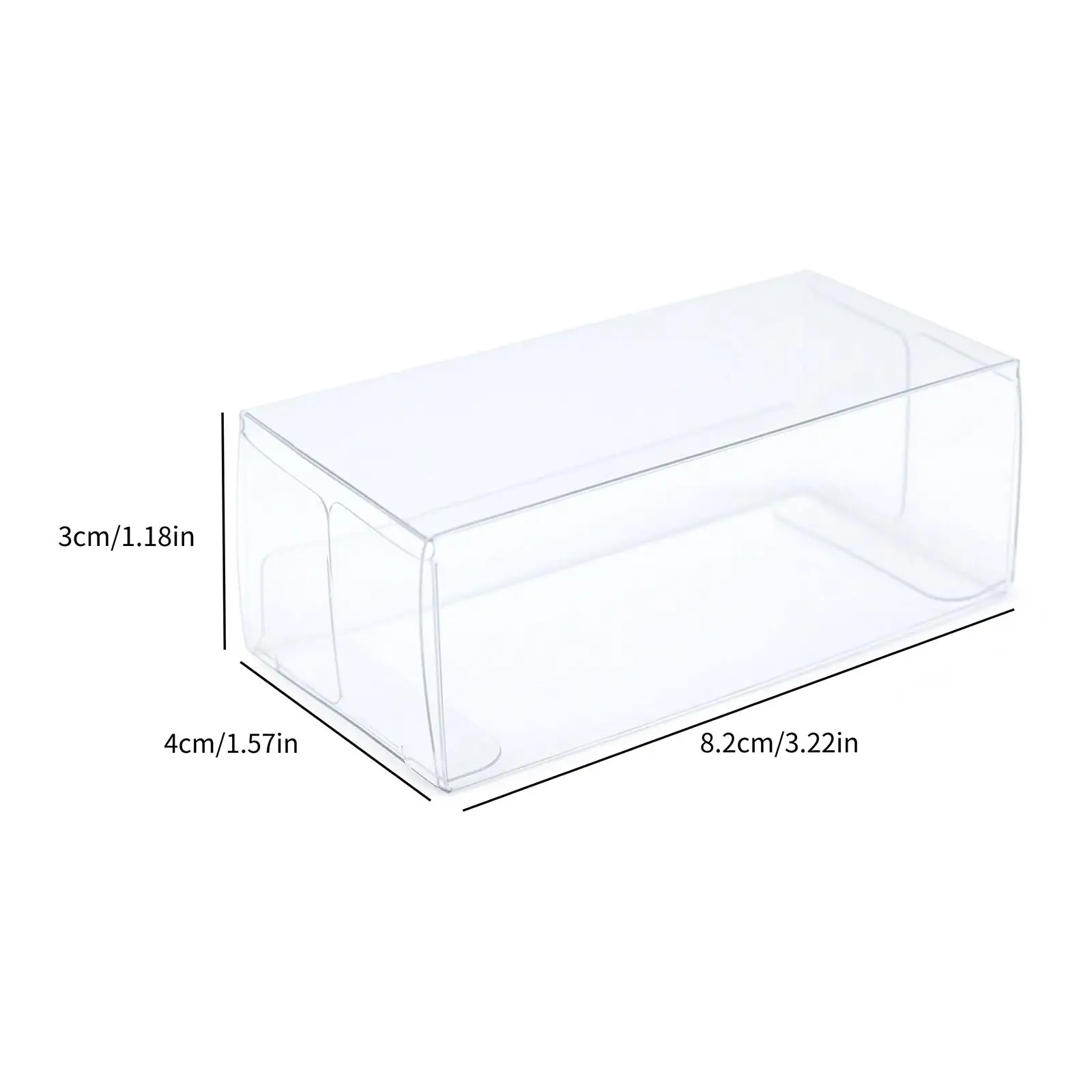 50 unids/set 1/64 fundas protectoras transparentes de PVC modelo de coche de juguete 1/64 caja de protección de exhibición para Estatua recuerdos coleccionables modelos de coches - imagen 5