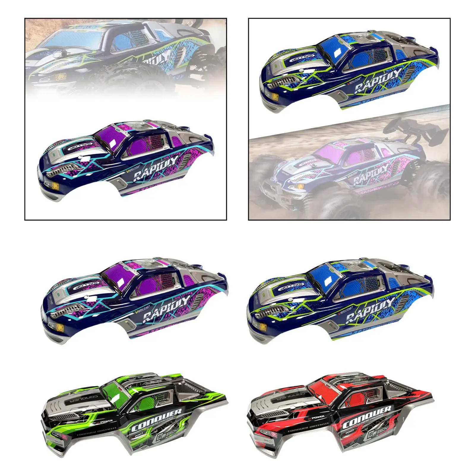 1:16 RC Car Body Shell Replacement Accessories Replace Sturdy for 16101 16102 RC Car Update Parts Accessory Replacements