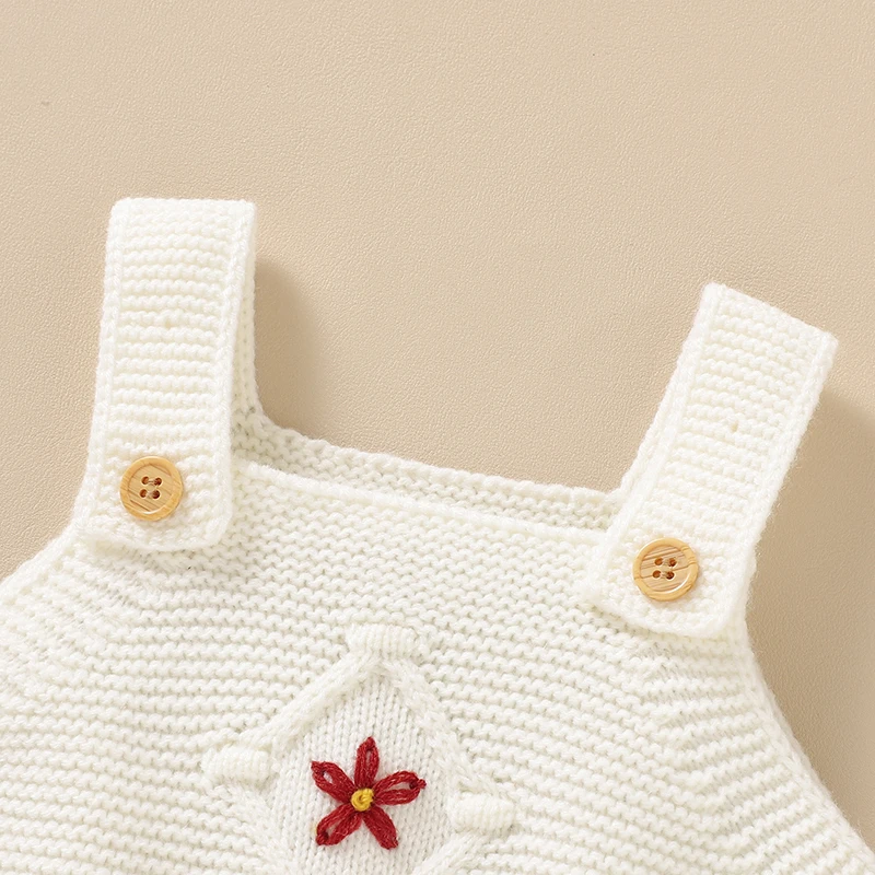 Body de punto para bebé, ropa con tirantes para niño, monos lisos a la moda de 0 a 18M, mono sin mangas para recién nacidos, niños y niñas, verano - imagen 4