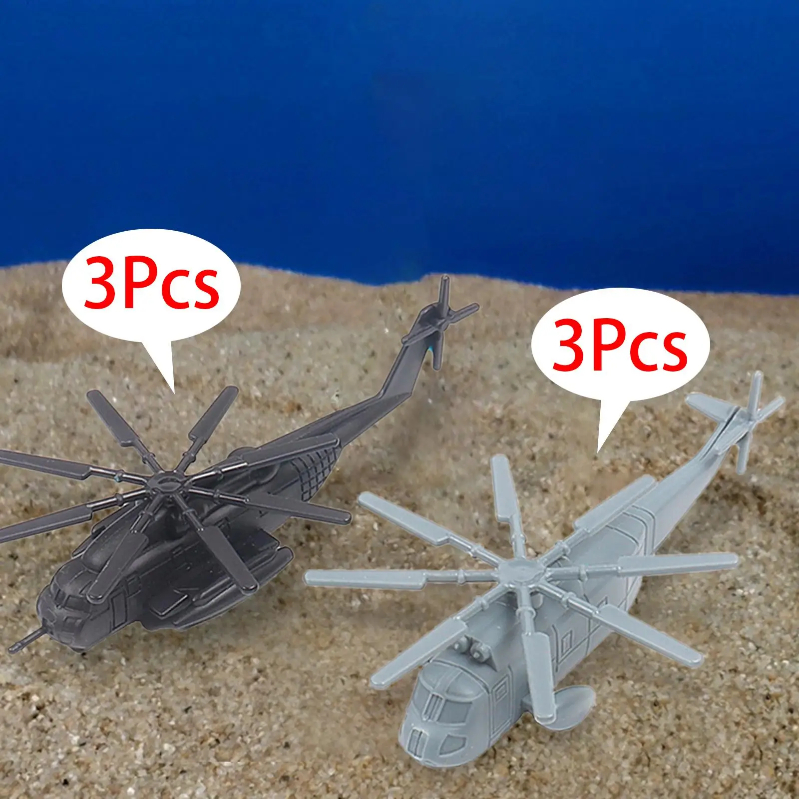 6Pcs Small Collection Helicopter, Simulation Aircraft Model,