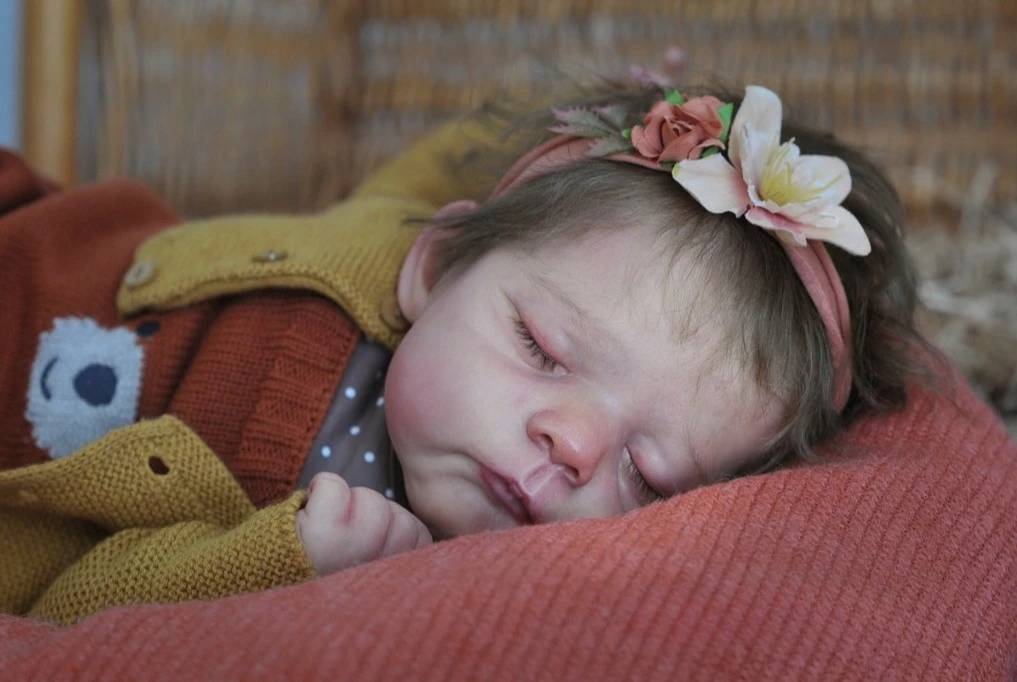 NPK-piezas de muñeca DIY sin montar, pintadas a mano, 21 pulgadas, muñeca Reborn con COA, edición limitada, Color fresco con cuerpo de tela - imagen 2