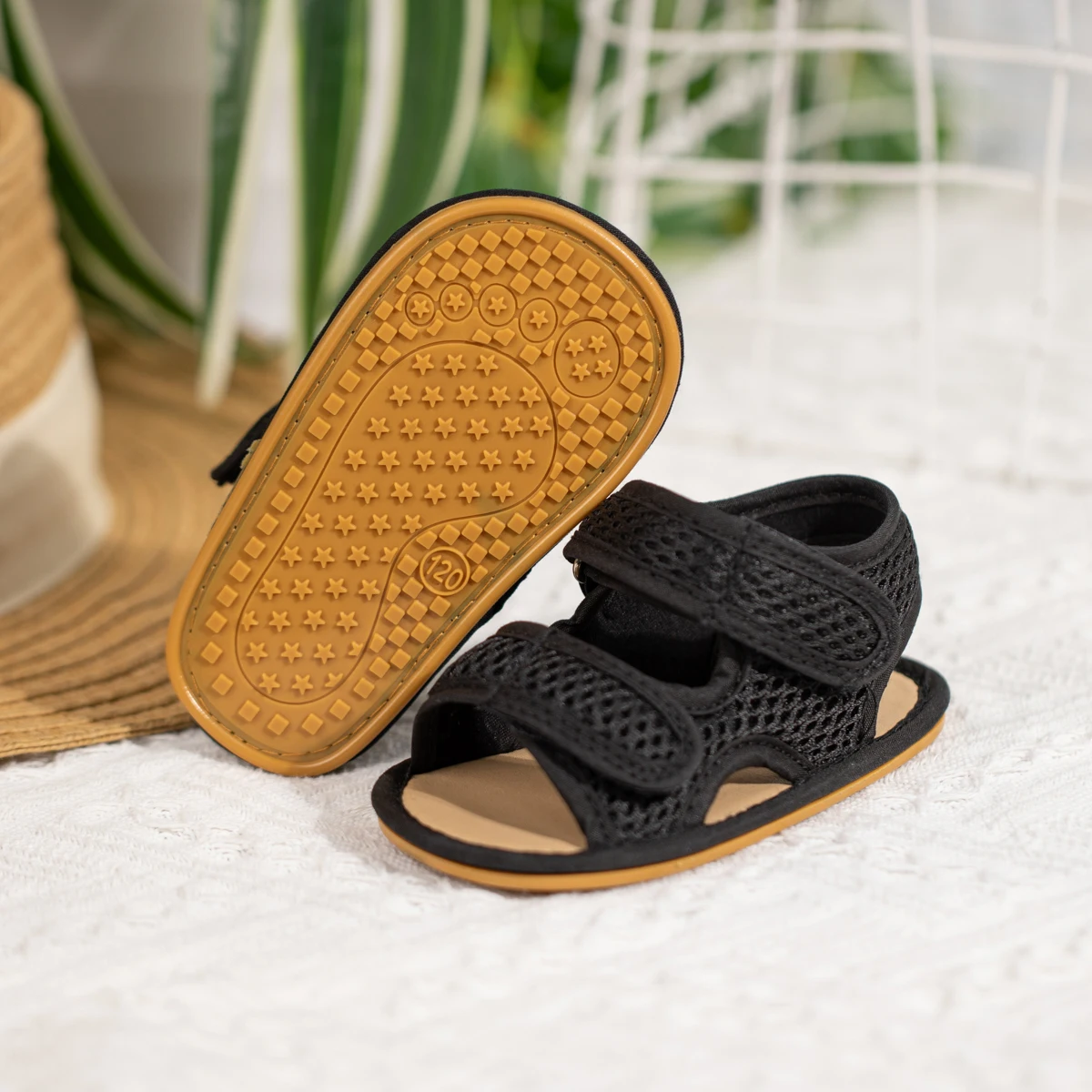 KIDSUN-Sandalias de goma antideslizantes para bebés, zapatos para primeros pasos de 0 a 18 meses, suela suave, para jardín - imagen 2