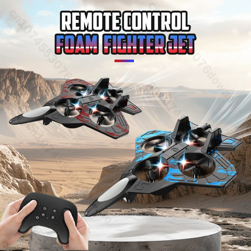 Avión RC, planeador acrobático de espuma EPP de 2,4G con caza eléctrico ligero, avión de Control remoto, avión acrobático rodante, juguetes para niños y niños