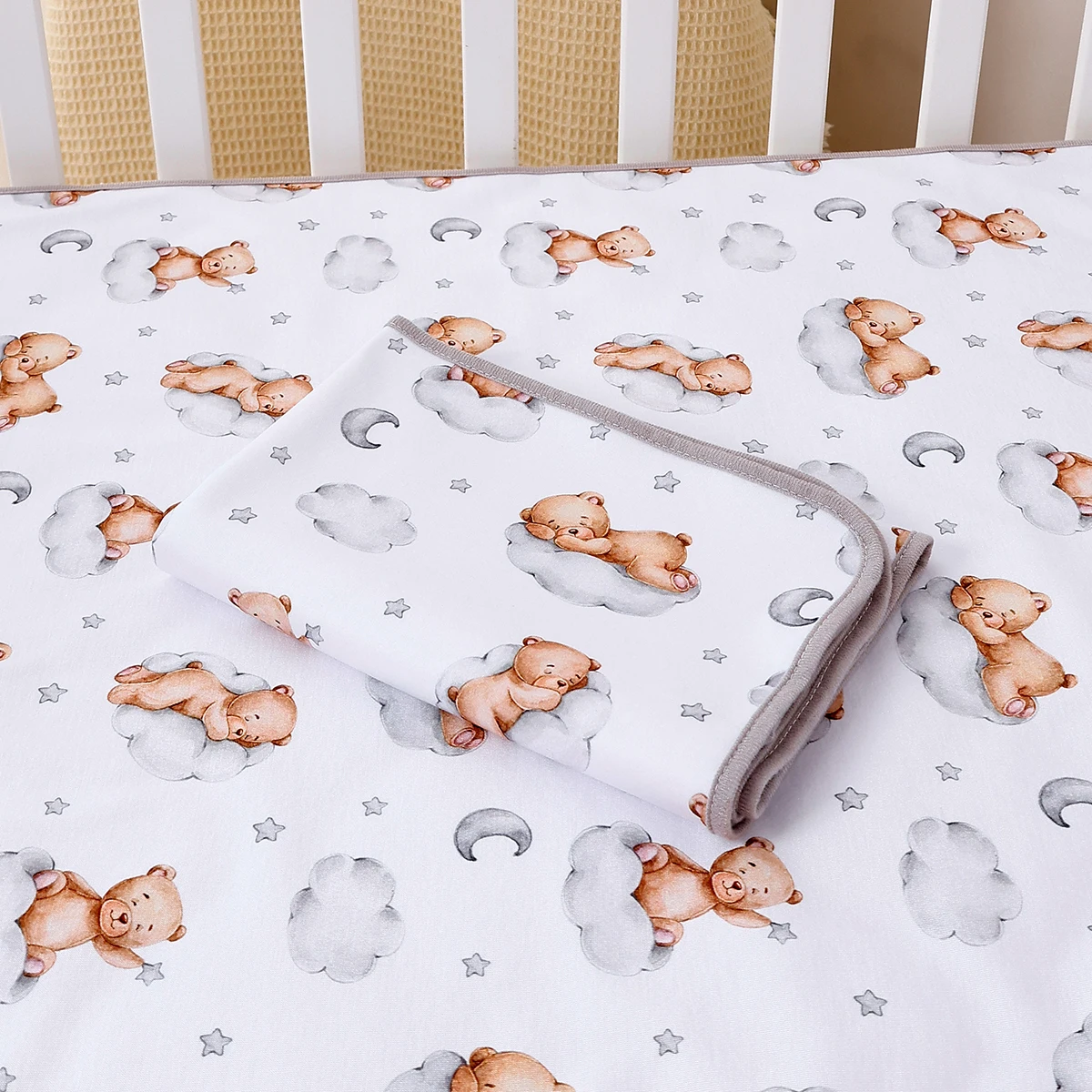 Elinfant alfombrilla cambiadora portátil de poliéster suave para bebé - imagen 3