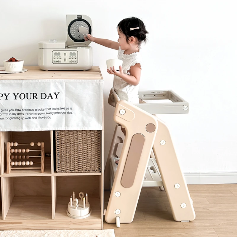 Silla alta convertible multifuncional con reposapiés regulable - imagen 4