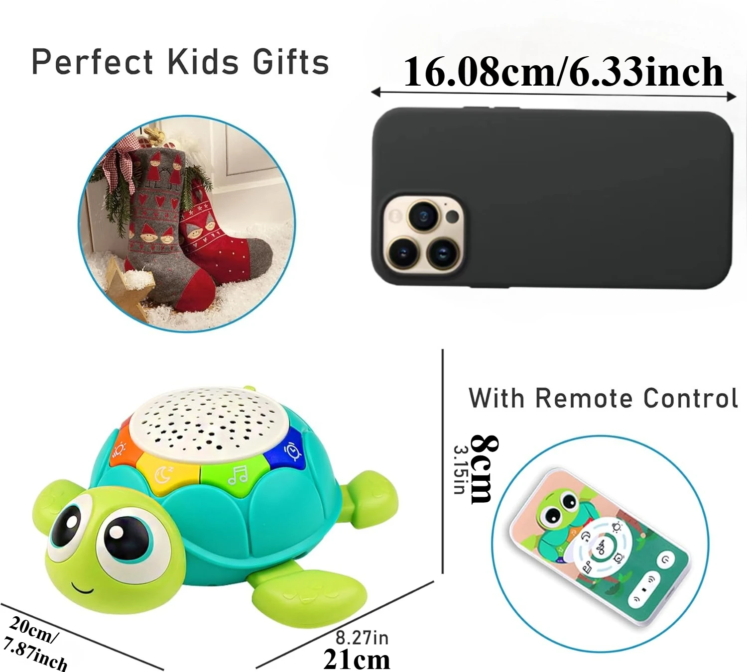 Juguetes para bebés 5 en 1, proyector Musical, tortuga, juguetes para gatear, tiempo de barriga, juguetes educativos infantiles para niño y niña, regalo de cumpleaños y Navidad - imagen 2