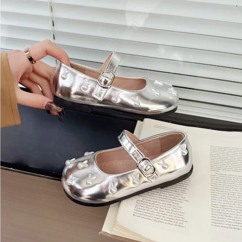 Zapato de cuero de princesa para niños, calzado plano para niños, edición coreana, antideslizante, versátil, Le FuShoe, 2025 - imagen 5