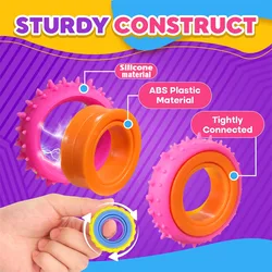 Anillos sensoriales antiestrés para niños – Juguetes giratorios