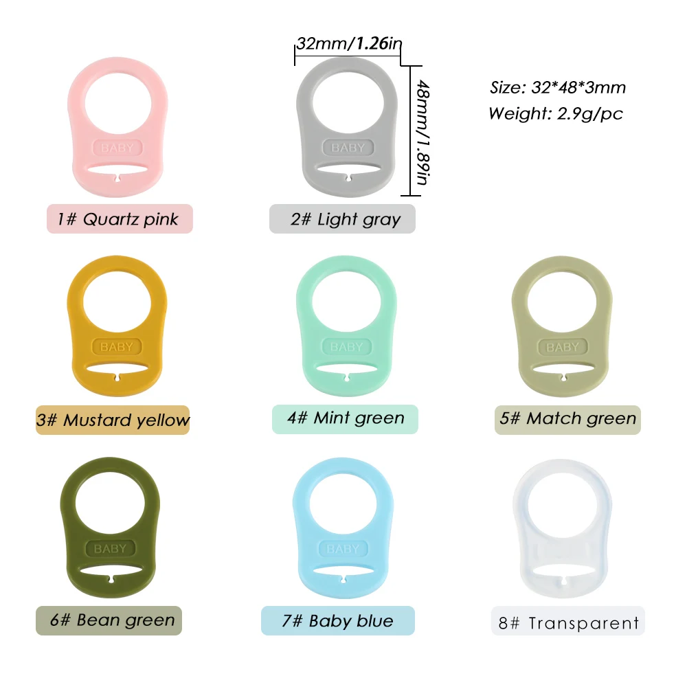 Soporte chupete - Detalle botón silicona