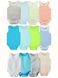 Body de algodón sin mangas para bebé – Verano