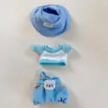 blue with hat