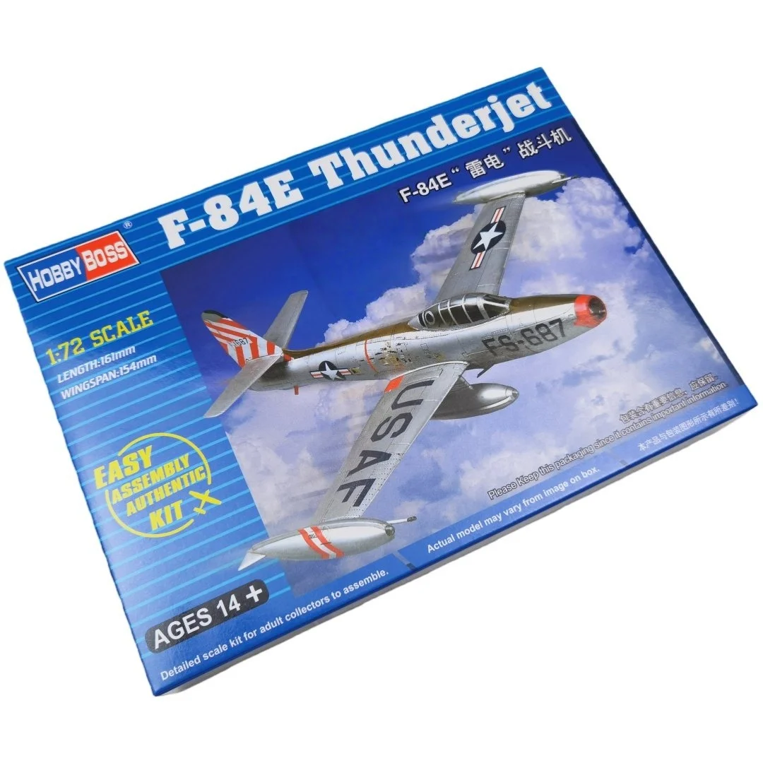 TRUMPETER 1/72 F-84E Thunderjet Fighter modelo de rompecabezas de ensamblaje de plástico