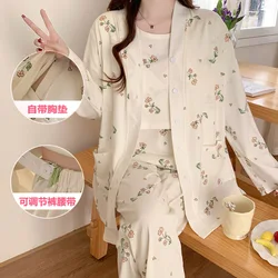 Pijama de lactancia de algodón para embarazadas – Estilo coreano