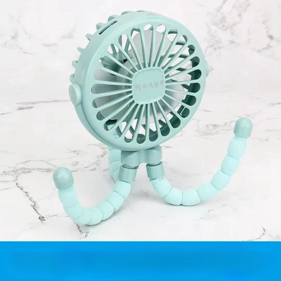 Ventilador sin aspas portátil para cochecito bebé USB recargable