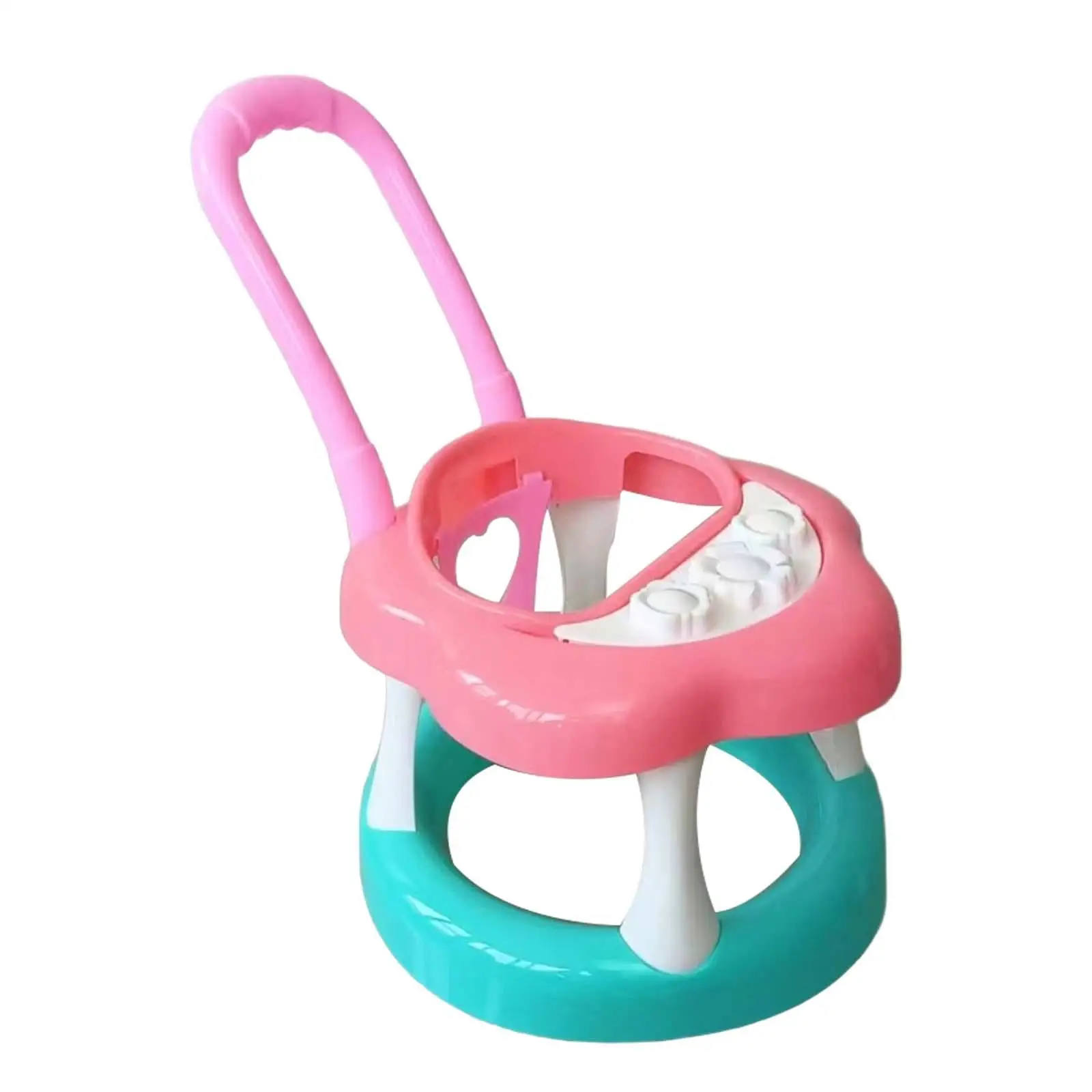 Pretend Play Doll Stroller Universal Wheel Baby Carriage Girls Gift Educational Interactive Game Smulation Baby Trolley Girls