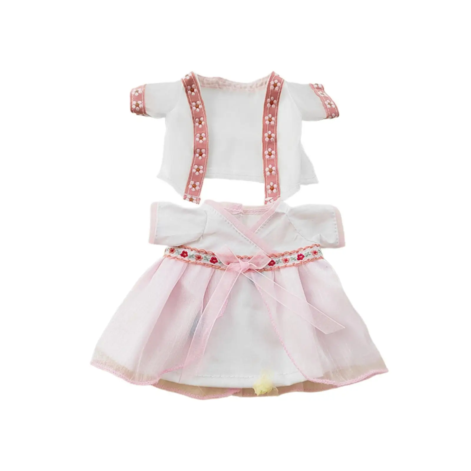 2x Fashion Dolls Hanfu Skirt Doll Clothes Costume for 7.8inch Dolls Dress up