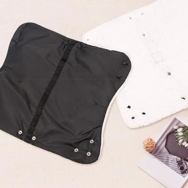 Manguito para cochecito bebé invierno impermeable Oxford forro polar - imagen 3