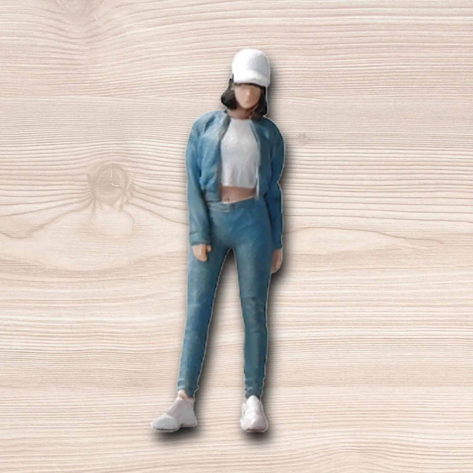 Figuras de niña Diorama, accesorios para fotos, accesorios para casa de muñecas, diseño de proyectos DIY, escena en miniatura, estatuilla pintada a mano, 1/64 - imagen 3