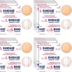 Curitas redondas de color piel para niños adhesivas y seguras