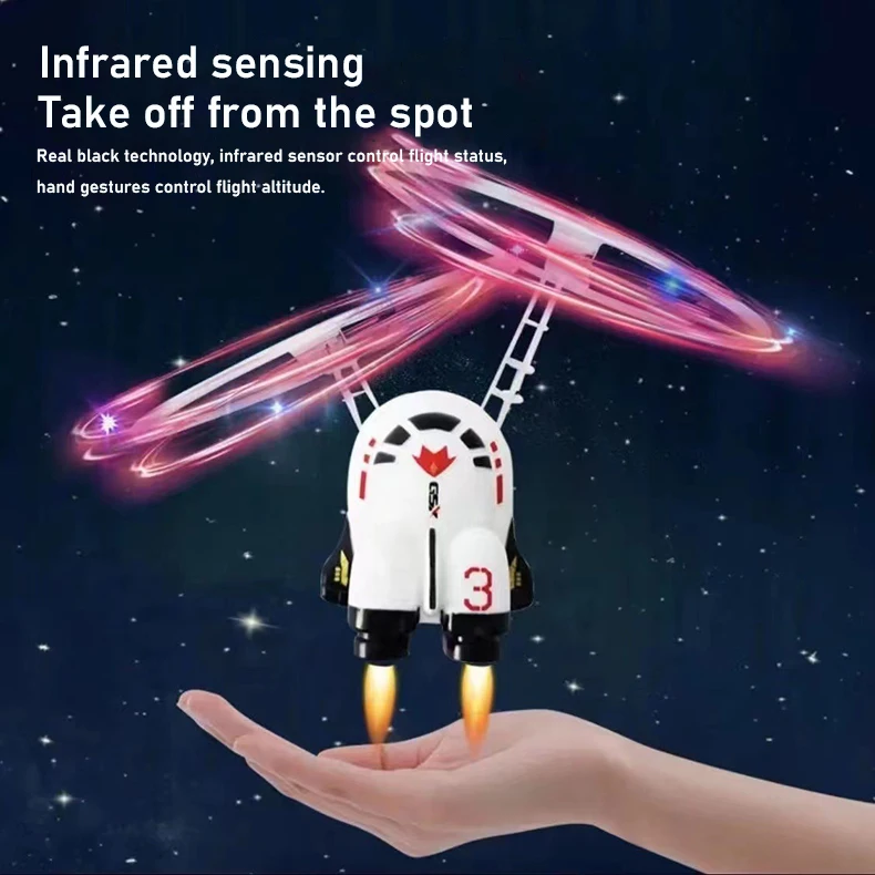 Dron teledirigido para niños con luces LED - imagen 4