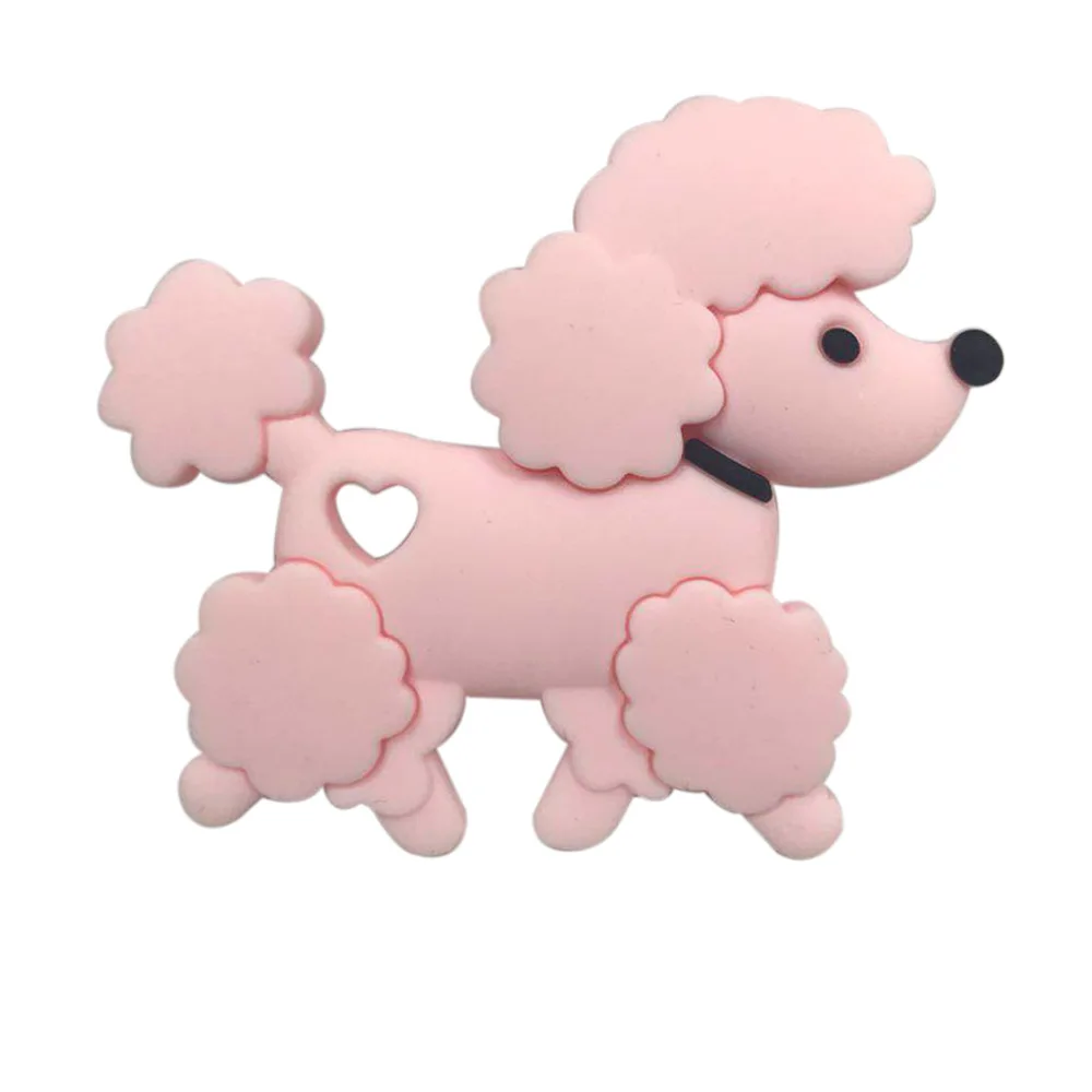 Mordedor de silicona sin BPA para bebé, juguete de dentición de oso de peluche de roedor de dibujos animados, COLLAR COLGANTE, accesorios para masticar - imagen 4