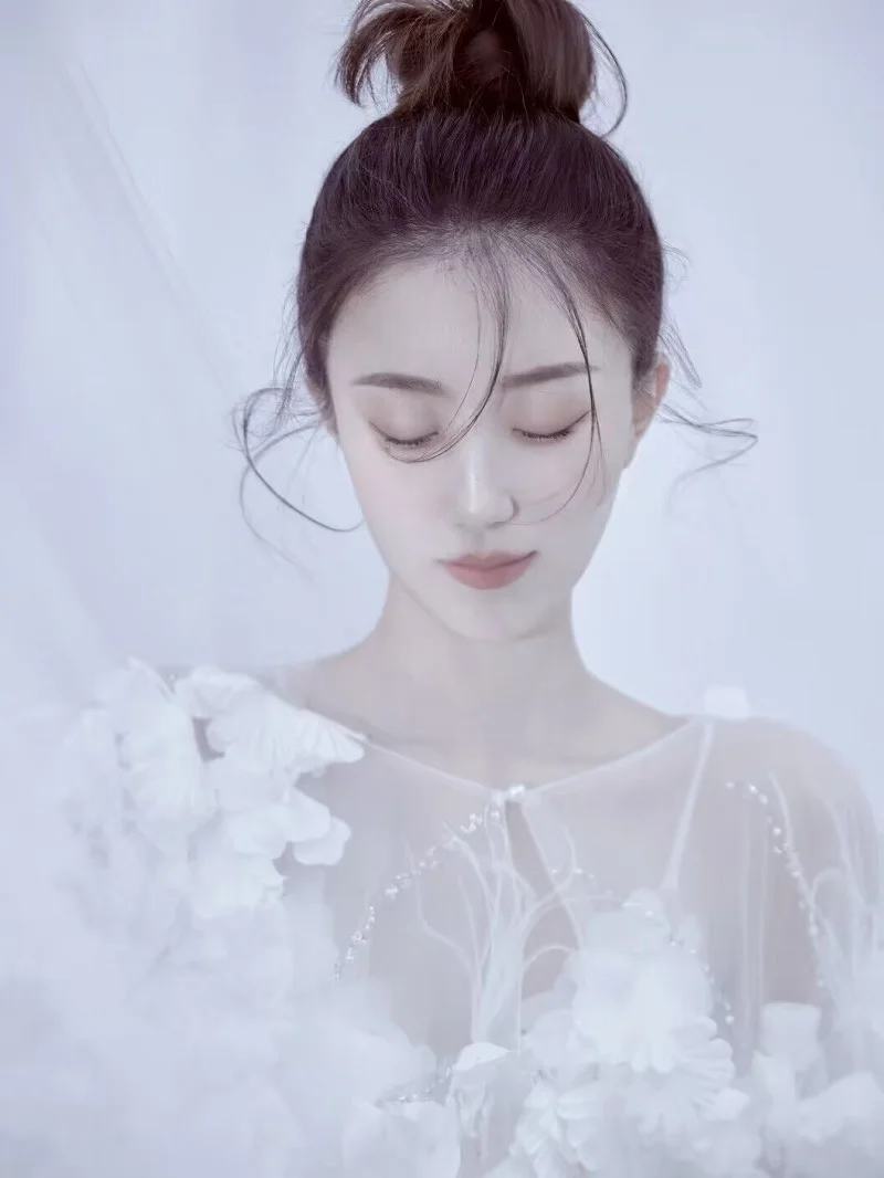 Women's Maternity Photo Shoot Tulle Floral Pregnant Photography Props Long Tulle Maxi Dress Send Underpant - imagen 5