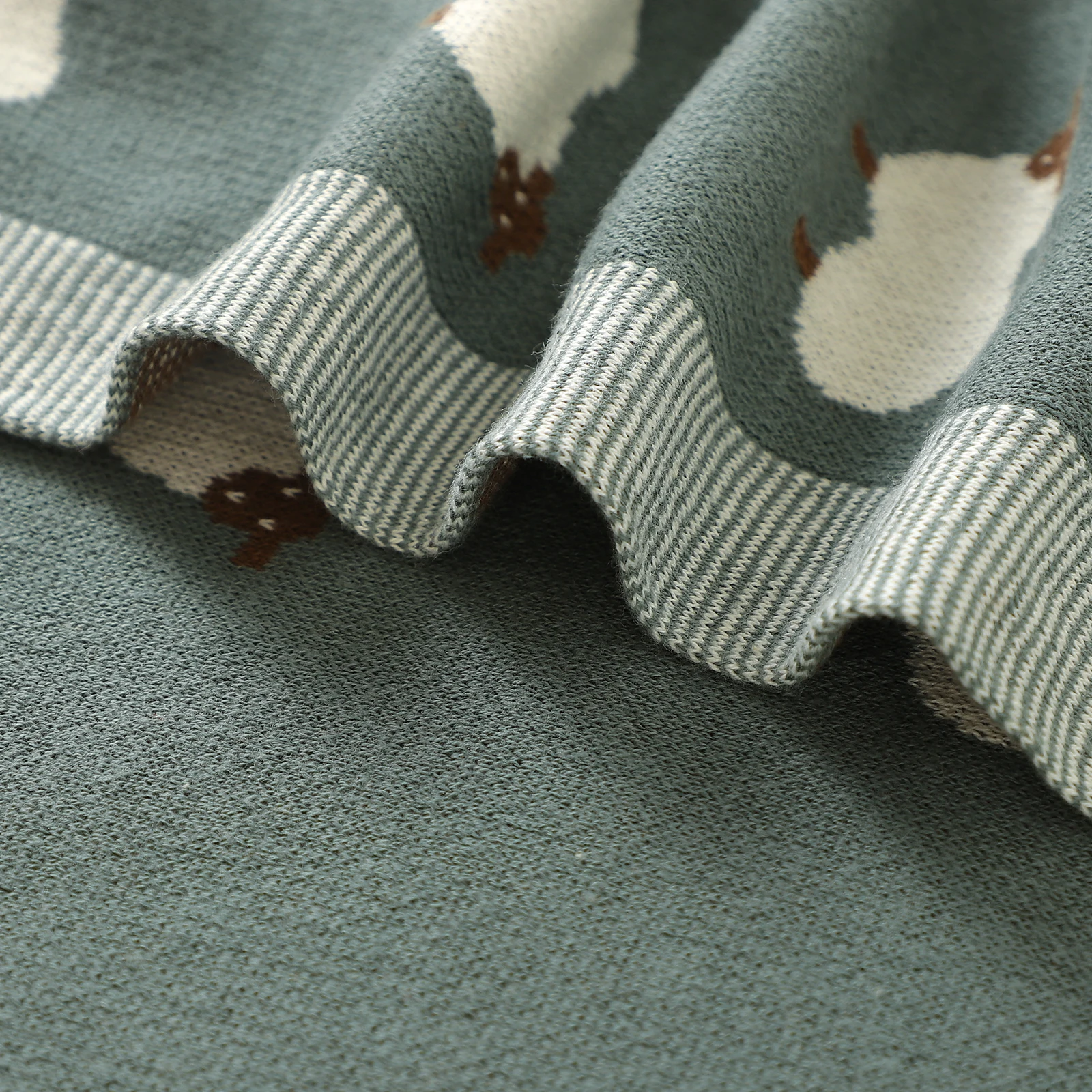 Mantas para bebé recién nacido, tejido de algodón transpirable, cesta para cochecito de niños y niñas, edredones móviles para cuna de 100x80cm para niños pequeños - imagen 4