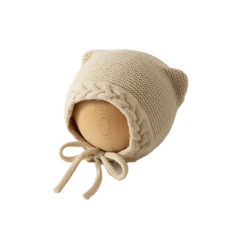 Gorro de punto con orejas de animales para bebé, gorro de invierno con orejeras para bebé, gorro de punto cálido para niños y niñas, gorro para recién nacido con temática de animales bonitos - imagen 5