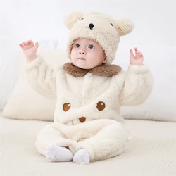 Pelele suave de franela para bebé – 0 a 12 meses