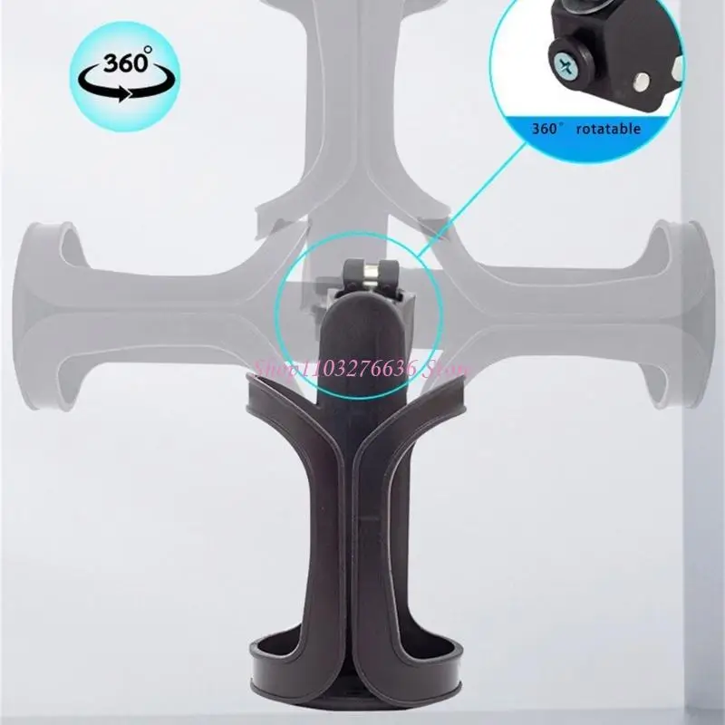 Portabotellas antideslizante para silla de paseo resistente y práctico - imagen 3