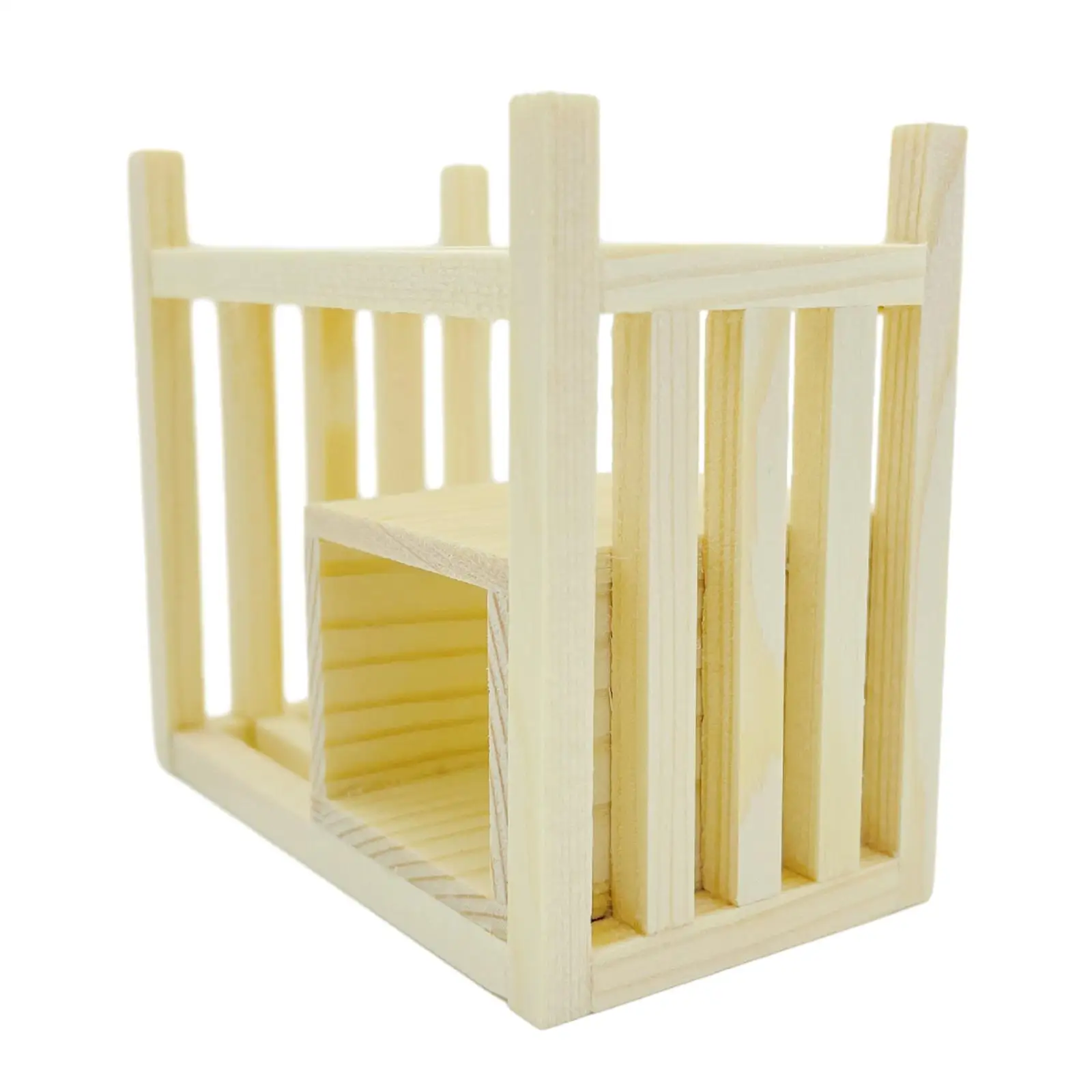 1/12 Dollhouse Wooden Storage Shelf Scenery Supplies Accessories Toy Mini Bookshelf Model for Living Room Bedroom Home Decor