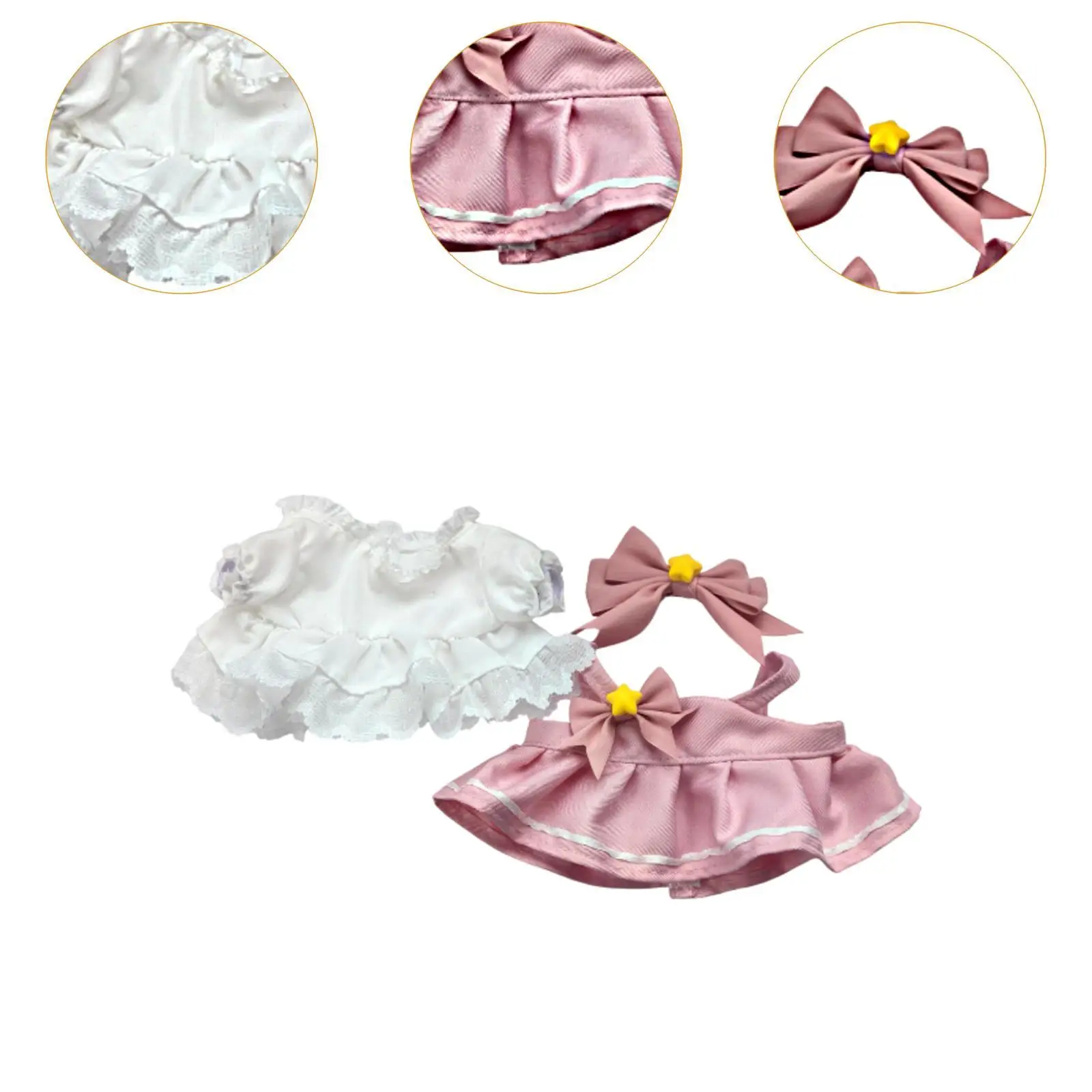 3x Dolls Dress Suit Cute Costume for 20cm Dolls Boys Dolls Children's Gifts