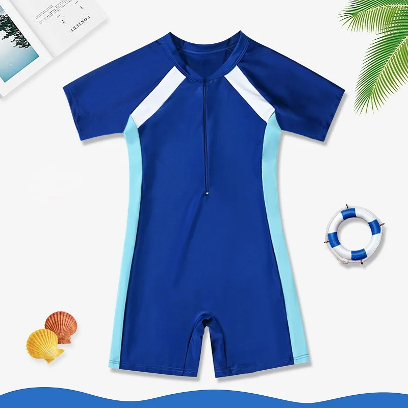 Traje de baño infantil UV con protección solar - Manga corta para playa - imagen 5